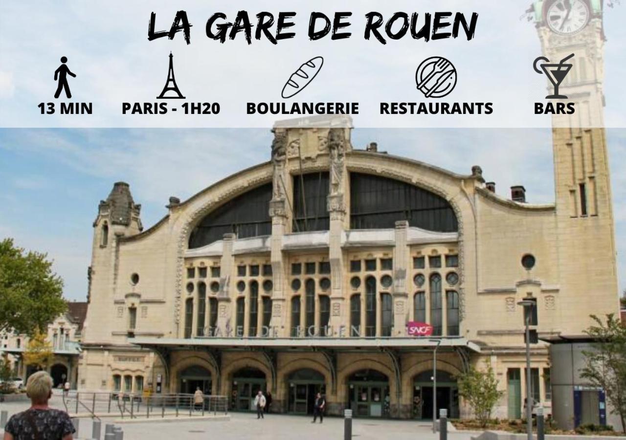 Cosy'Appart - Le Fontenelle Apartment Rouen Bagian luar foto